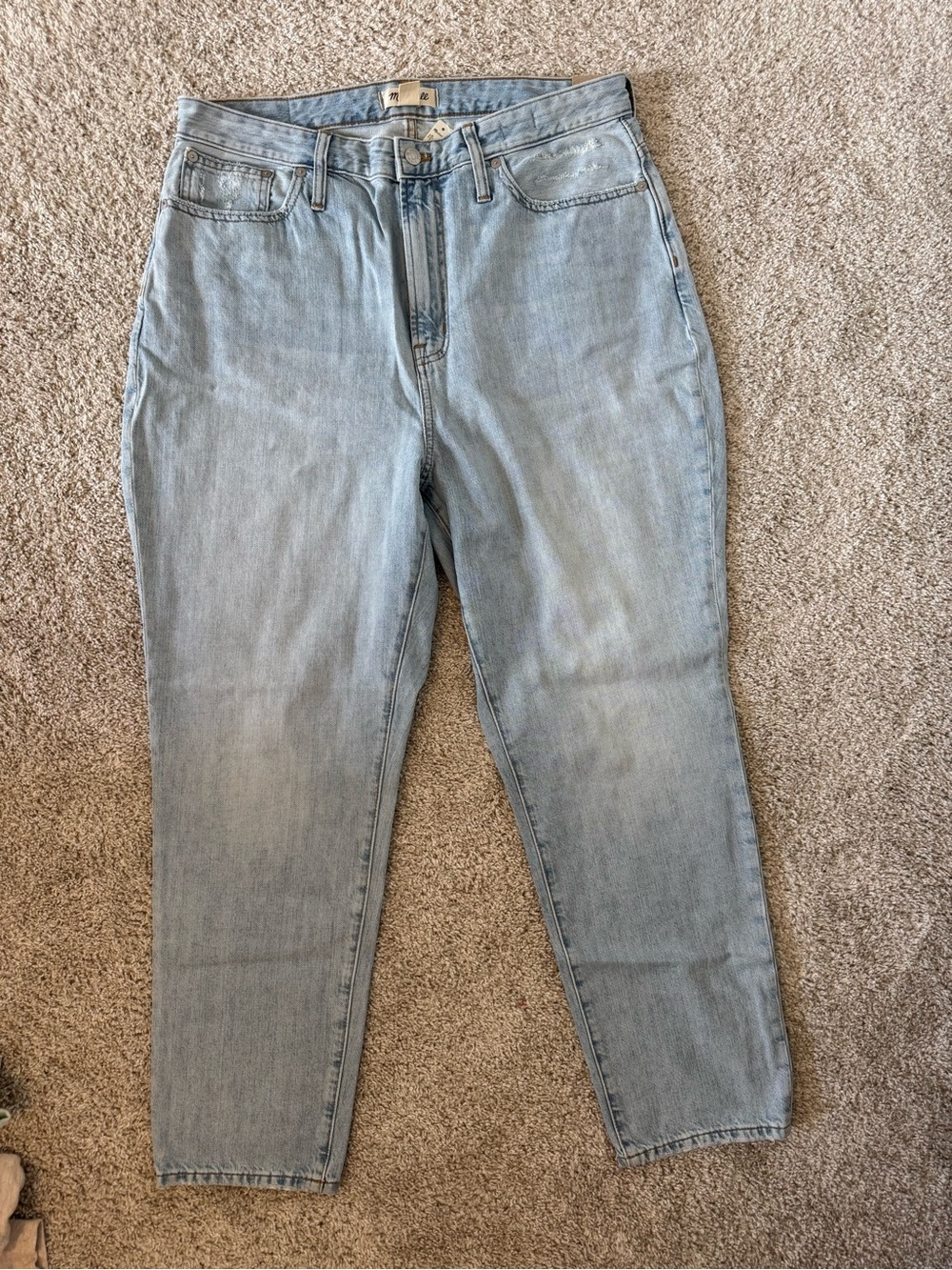 Madewell Curvy Perfect Vintage Jeans Light wash Denim Size 32W NWT